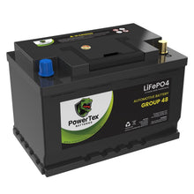 PowerTex 2023 Audi A5 L4 2.0L Replacement Car Battery BCI Group 94R Lithium LiFePO4 Automotive Powertex Battery - PTLG94R-038