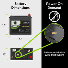 PowerTex 2009 Honda CR-V Car Battery BCI Group 51R Lithium LiFePO4 Replacement Automotive Battery - PTLG51R-78