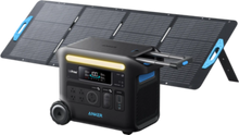 Anker SOLIX F2600 Power Station 2560Wh 2400W with 200W Solar Panel Manufacturer RFB -  B1781111-F2