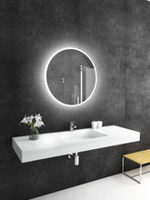 Paris Mirror 32" x 32" Round Reflection Edge Lit Round Mirror With Touch/ON/OFF Dim Sensor Switch 6000K - REFLR32326000