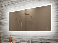 Paris Mirror 60" x 28" Rectangle Reflection Edge Lit Mirror With Touch/ON/OFF Dim Sensor Switch 6000K - REFLX60286000