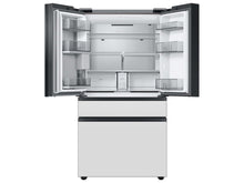 SAMSUNG Bespoke 36" 29 cu. ft. Standard Depth 4-Door French Door Smart Refrigerator with Beverage Center in Morning Blue and White Glass - RF29BB86004M