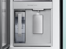 SAMSUNG Bespoke 36" 29 cu. ft. Standard Depth 4-Door French Door Smart Refrigerator with Beverage Center in Morning Blue and White Glass - RF29BB86004M