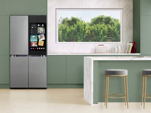 SAMSUNG Bespoke 36" 29 cu. ft. Standard Depth 4-Door Flex Refrigerator with AI Family Hub+ & AI Vision Inside in Stainless Steel - RF29DB9900QDAA