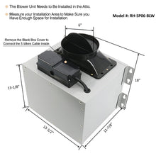 Awoco RH-SP06-RR Super Quiet Split Stainless Steel Range Hood, 4 Speeds, 800CFM, Rectangular Rear Vent with LED Lights - RH-SP06-RR30