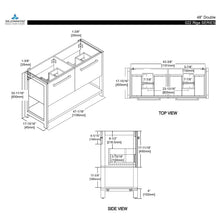 Blossom Riga 48 Inch Bathroom Vanity – Double Sinks - V8022 48 01D