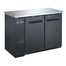SABA  24" Depth 60" Two Door Commercial Back Bar Cooler (Black) -  SBB-24-60B