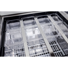 SABA SPS-27-12M - 27" One Door Commercial Mega-Top Sandwich Prep Table with 12 Pans