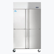 Chef AAA - SCD-880F, Commercial Solid 4 Half Door Reach-In Freezer 32 cu.ft. - SCD-880F