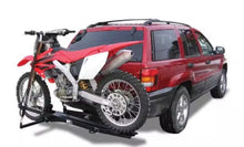 DK2 TMC201 400 lb. Capacity Hitch Mounted Motorcycle Carrier with Adjustable Front Wheel Channel New - TMC201