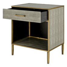 New Pacific Direct Arista Faux Shagreen Side/ End Table  - 1600088
