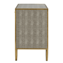 New Pacific Direct Arista Faux Shagreen Side/ End Table  - 1600088