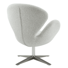 New Pacific Direct Beckett Fabric Swivel Accent Arm Chair Chrome Legs  - 6300066-563