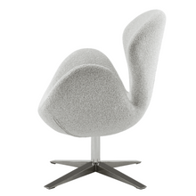 New Pacific Direct Beckett Fabric Swivel Accent Arm Chair Chrome Legs  - 6300066-563