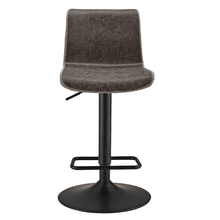New Pacific Direct Jayden PU Leather Low back Gaslift Bar Stool, (Set of 2) 9300039-238