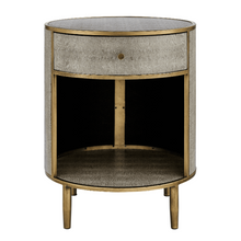 New Pacific Direct Loretta Faux Shagreen Side/ End Table -  1600089