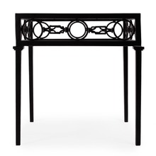 Butler Specialty Company Southport Iron Upholstered Outdoor End Table, Black  - 5664437