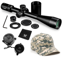 Vortex Optics Golden Eagle HD 15-60x52 ECR-1 MOA  mm Tube Riflescope with Wearable4U Bundle Bundle - SFP 30