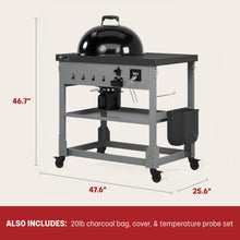 TYTUS Anaheim Charcoal Kettle with Cart - TDT-KC2-0101