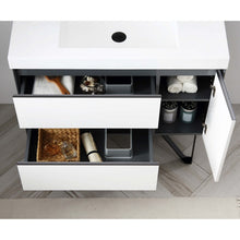 Blossom Berlin – 36 Inch Vanity – Glossy White & Glossy Grey - V8019 36 01