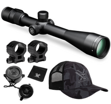 Vortex Optics Viper 6.5-20x50 PA SFP Riflescope Mil-Dot MOA, 30mm Tube with Pro 30mm High Rings (1.18in) and Free Hat Bundle