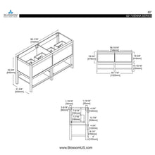 Blossom Vienna 60 Inch Bathroom Vanity - V8021 60 01