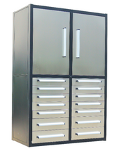 Chery Industrial H4ft- 14 Drawers - 2 Cabinet Stainless Steel Cabinet