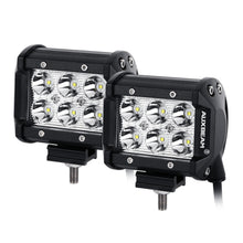 Auxbeam 7" LED Halo Headlights+5D-PRO 52" Straight LED Light Bar+Windshield Mounting Brackets 18W Pod Lights Set for Jeep Wrangler TJ - GP00007757