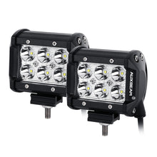 Auxbeam 7" LED Halo Headlights + 4" Inch LED Fog Lights with DRL + 5D-PRO 52" Straight LED Light Bar + Windshield Mounting Brackets + 18W Spot Beam Pod Lights Set for for Jeep Wrangler JK - GP00007760