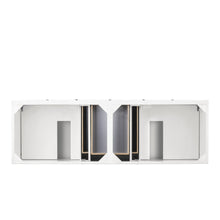 James Martin Vanities Savannah 72" Bright White Double Vanity - 238-104-V72-BW-3AF