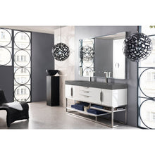 James Martin Vanities Columbia 72" Double Vanity - 388-V72D-AGR-MB-DGG