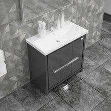 Casa Mare Alessio 32" Bathroom Vanity and Ceramic Sink Combo with LED Mirror - Alessio80GG-32