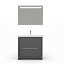 Casa Mare Alessio 32" Bathroom Vanity and Ceramic Sink Combo with LED Mirror - Alessio80GG-32