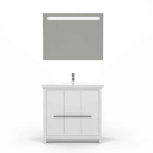 Casa Mare Alessio 32" Bathroom Vanity and Ceramic Sink Combo with LED Mirror - Alessio80GG-32