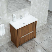 Casa Mare Alessio 36" Bathroom Vanity and Ceramic Sink Combo with LED Mirror - Alessio90GG-36