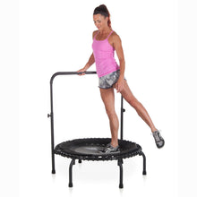 Disc-O-Bed JumpSport 250 Fitness Rebounder Mini Trampoline & Handle Bar Accessory, Black - 250098