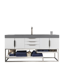 James Martin Vanities Columbia 72" Single Vanity - 388-V72S-AGR-MB-DGG