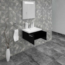 Casa Mare Aspe 24" Bathroom Vanity and Ceramic Sink Combo with LED Mirror - Aspe60GB-24