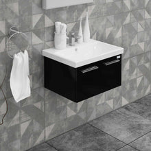 Casa Mare Aspe 24" Bathroom Vanity and Ceramic Sink Combo with LED Mirror - Aspe60GB-24