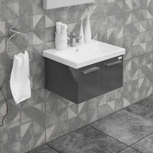 Casa Mare Aspe 32" Bathroom Vanity and Ceramic Sink Combo with LED Mirror - Aspe80GB-32