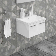 Casa Mare Aspe 24" Bathroom Vanity and Ceramic Sink Combo with LED Mirror - Aspe60GB-24