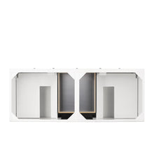 James Martin Vanities Savannah 60" Bright White Double Vanity - 238-104-V60D-BW-3AF