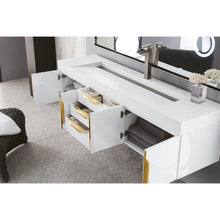 James Martin Vanities Mercer Island 72" Single Vanity - 389-V72S-AGR-G-DGG