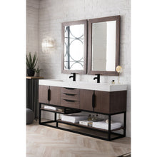 James Martin Vanities Columbia 72" Double Vanity - 388-V72D-AGR-MB-DGG