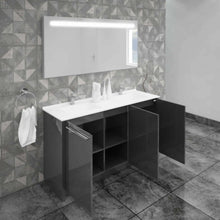 Casa Mare Benna 63" Bathroom Vanity and Double Sink Combo with LED Mirror - Benna160GG-63