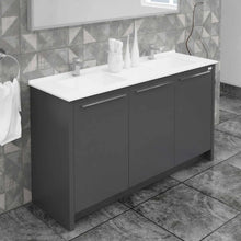 Casa Mare Benna 63" Bathroom Vanity and Double Sink Combo with LED Mirror - Benna160GG-63