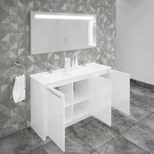 Casa Mare Benna 63" Bathroom Vanity and Double Sink Combo with LED Mirror - Benna160GG-63