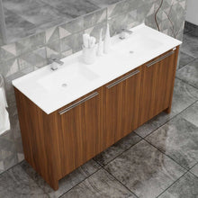 Casa Mare Benna 63" Bathroom Vanity and Double Sink Combo with LED Mirror - Benna160GG-63