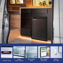 BODEGA 12 Volt RV Refrigerator 2.3cu.ft 65L RV Fridge and Freezer