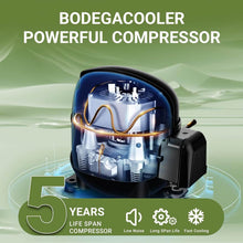 BODEGACOOLER 12 Volt Car Refrigerator 18qt Electric Cooler - X18-BK